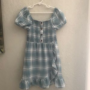 Girls Puff Sleeves Dress